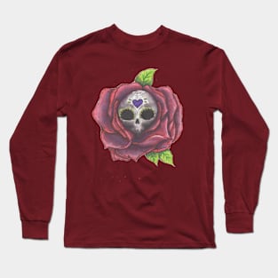 flower skull Long Sleeve T-Shirt